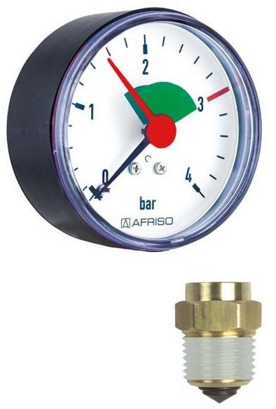 Manometr grzewczy HZ80 0-4bar 1/4 AX