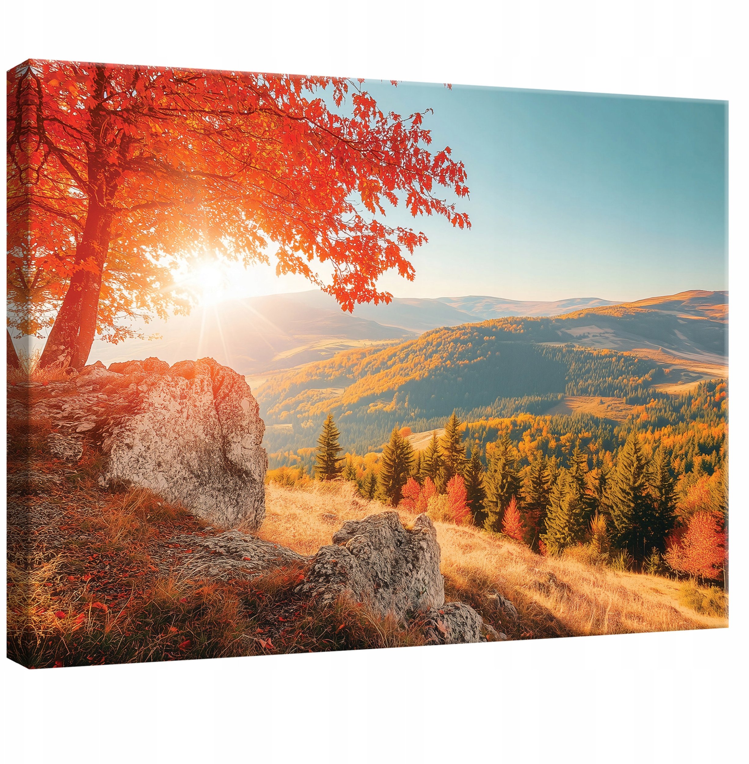 OBRAZ DO SYPIALNI SALONU KUCHNI KRAJOBRAZ GÓRY NA PŁÓTNIE ŚCIANĘ 60x40