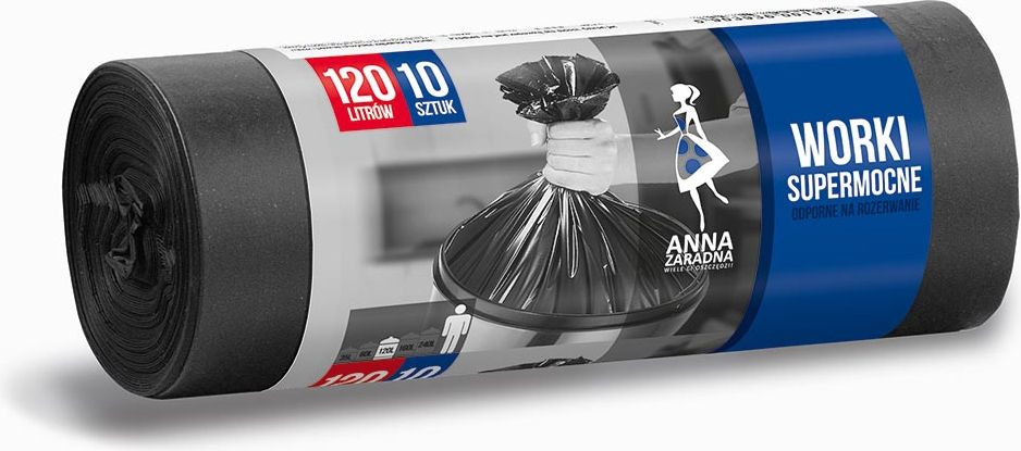 Anna Zaradna Worki na śmieci supermocne LDPE 120L