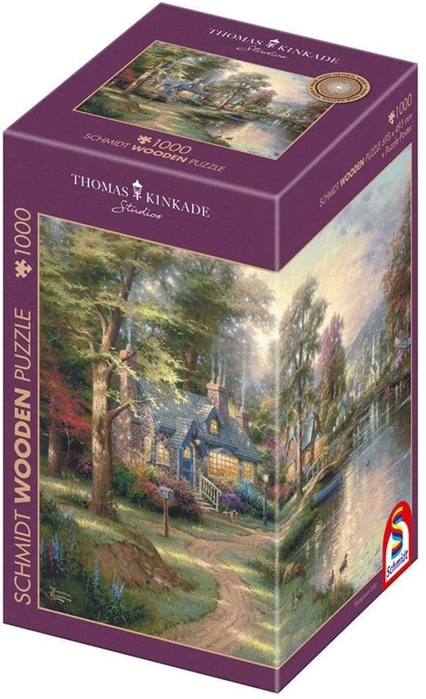 Puzzle 1000 Thomas Kinkade Miasteczko nad rzeką