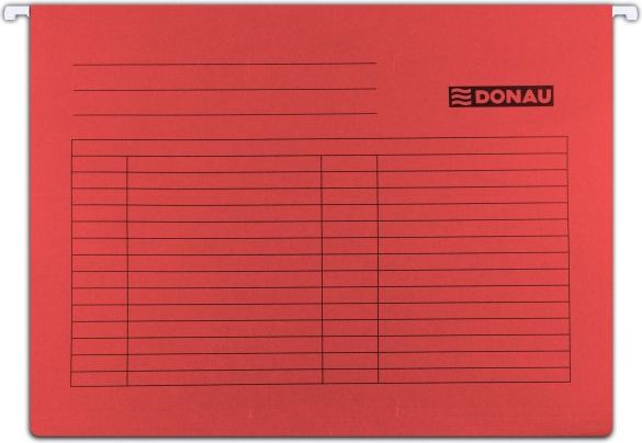 Donau Teczki zawieszkowe A4 czerwony 230g (7410905PL-04)