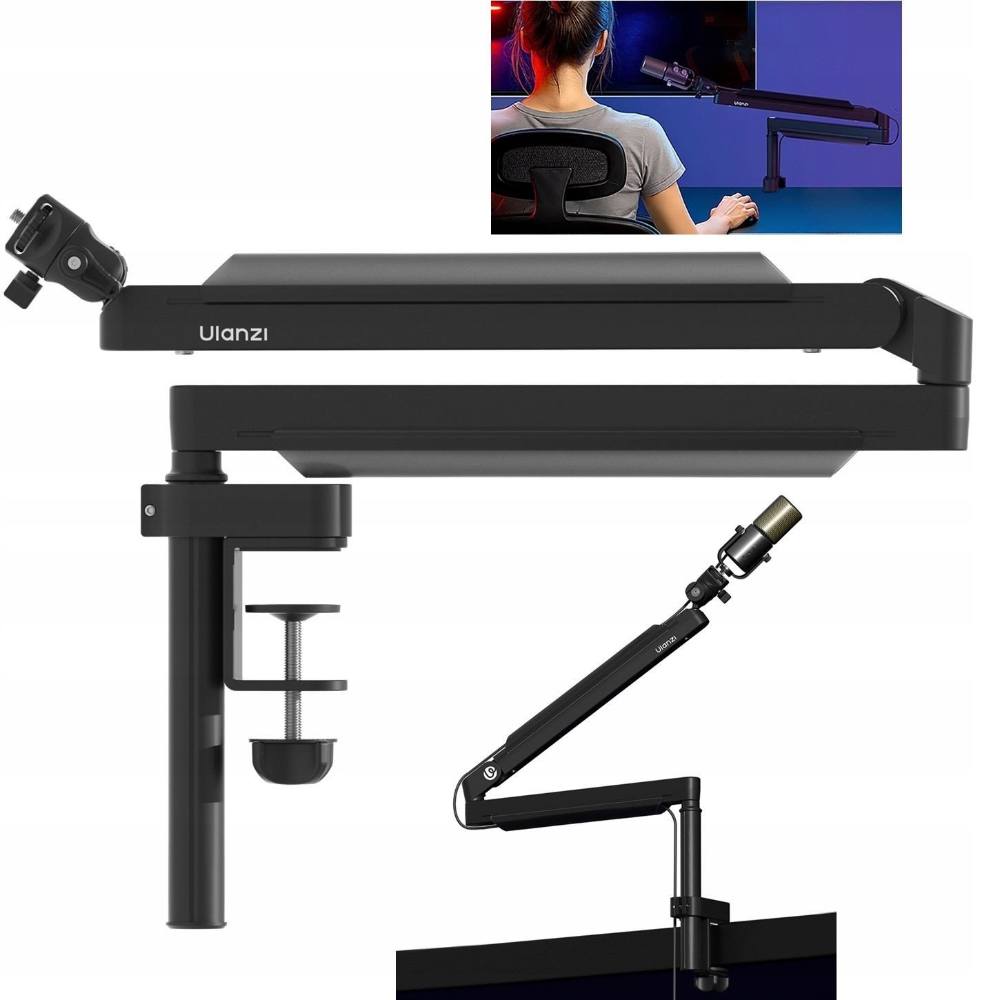 Wysięgnik Ramię Uchwyt Do Mikrofonu Mikrofonowy Na Mikrofon / Ulanzi / Zj05