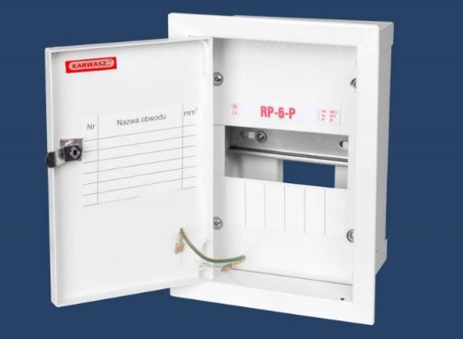 Karwasz Rozdzielnica modułowa 1 x 6 podtynkowa IP30 (RP-6-P Z)