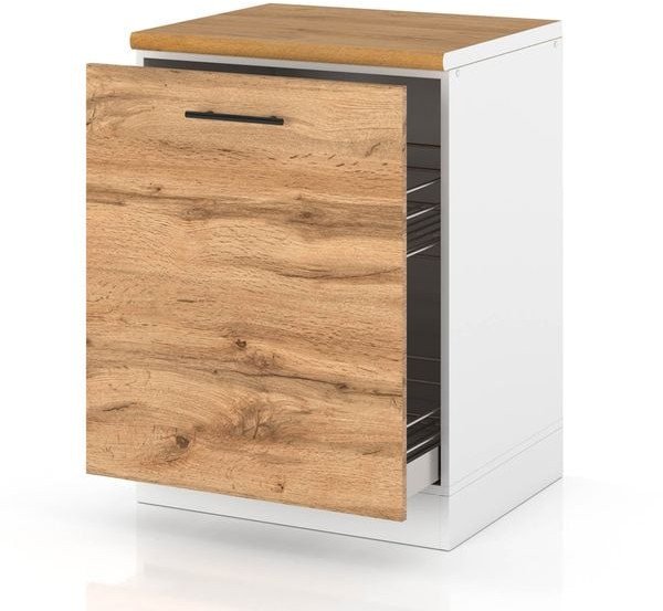 Szafka Kuchenna Stojąca Z Blatem Modułowa 60cm Spremium Dąb Wotan