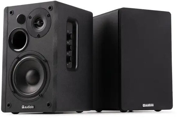 Zestaw aktywnych głośników półkowych KS01 80W, czarny one size