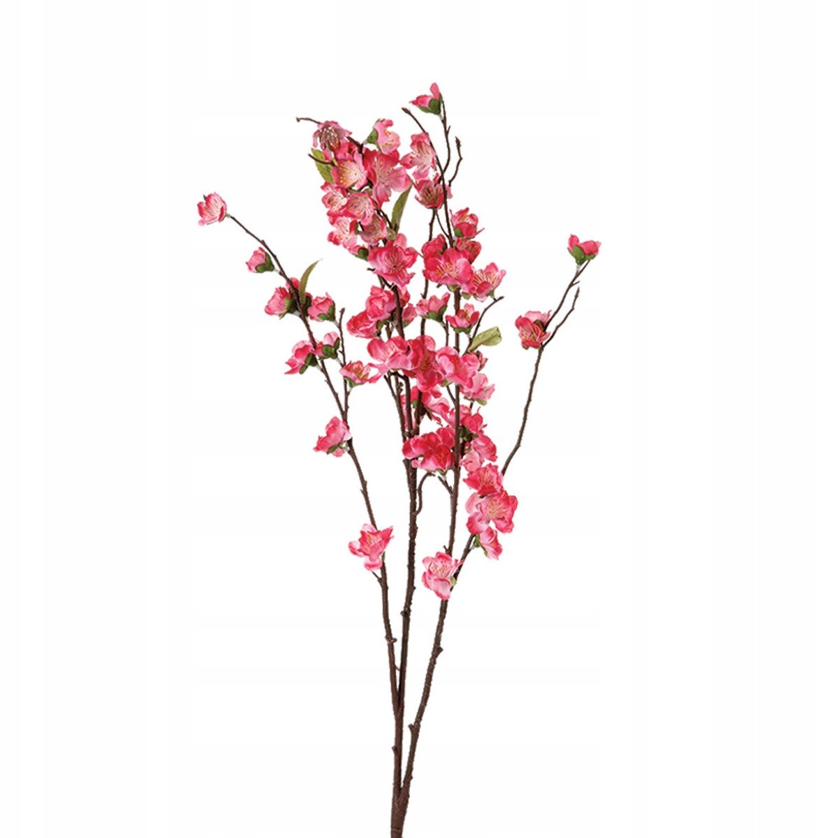 Gałązka sztucznych kwiatów kwitnących, 110 cm, kolor różowy