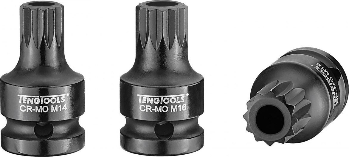 Teng Tools Nasadka trzpieniowa udarowa długa xZN Spline z chwytem 1/2" 18 mm Teng Tools