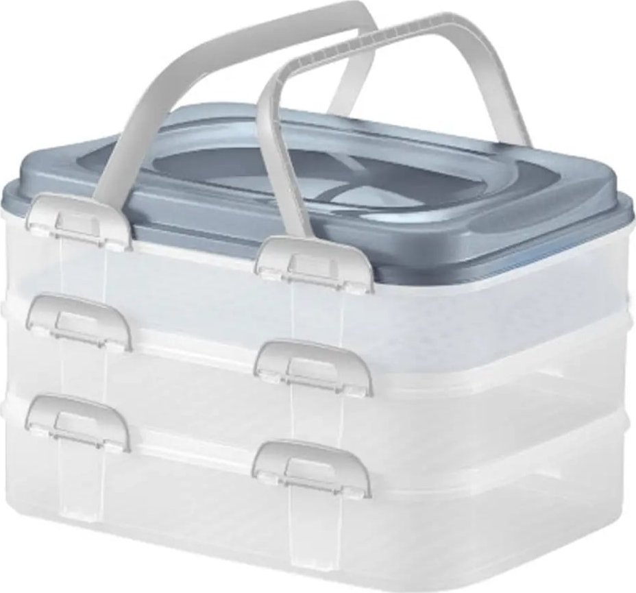 Dajar Trzypoziomowy pojemnik Dolce do przechowywania ciasta, 3-piętra