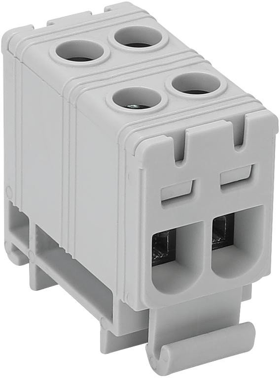 Złączka kompaktowa na szynę, szara 1.5-16mm2 FLEAL-16/2