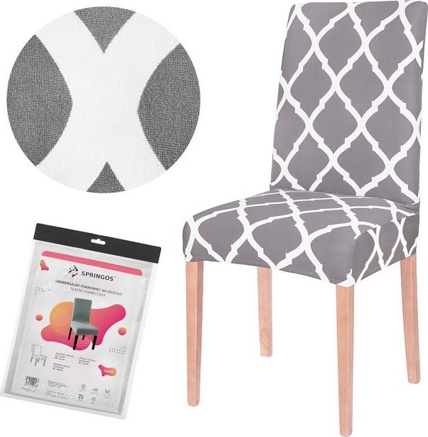 Springos Pokrowiec na krzesło uniwersalny marokańska koniczyna UNIWERSALNY