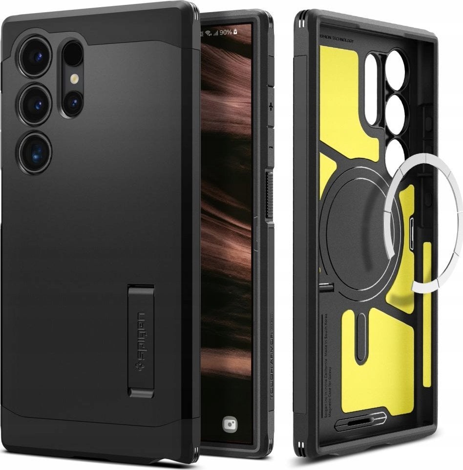 Spigen Etui Tough Armor MagSafe do Galaxy S25 Ultra - czarne