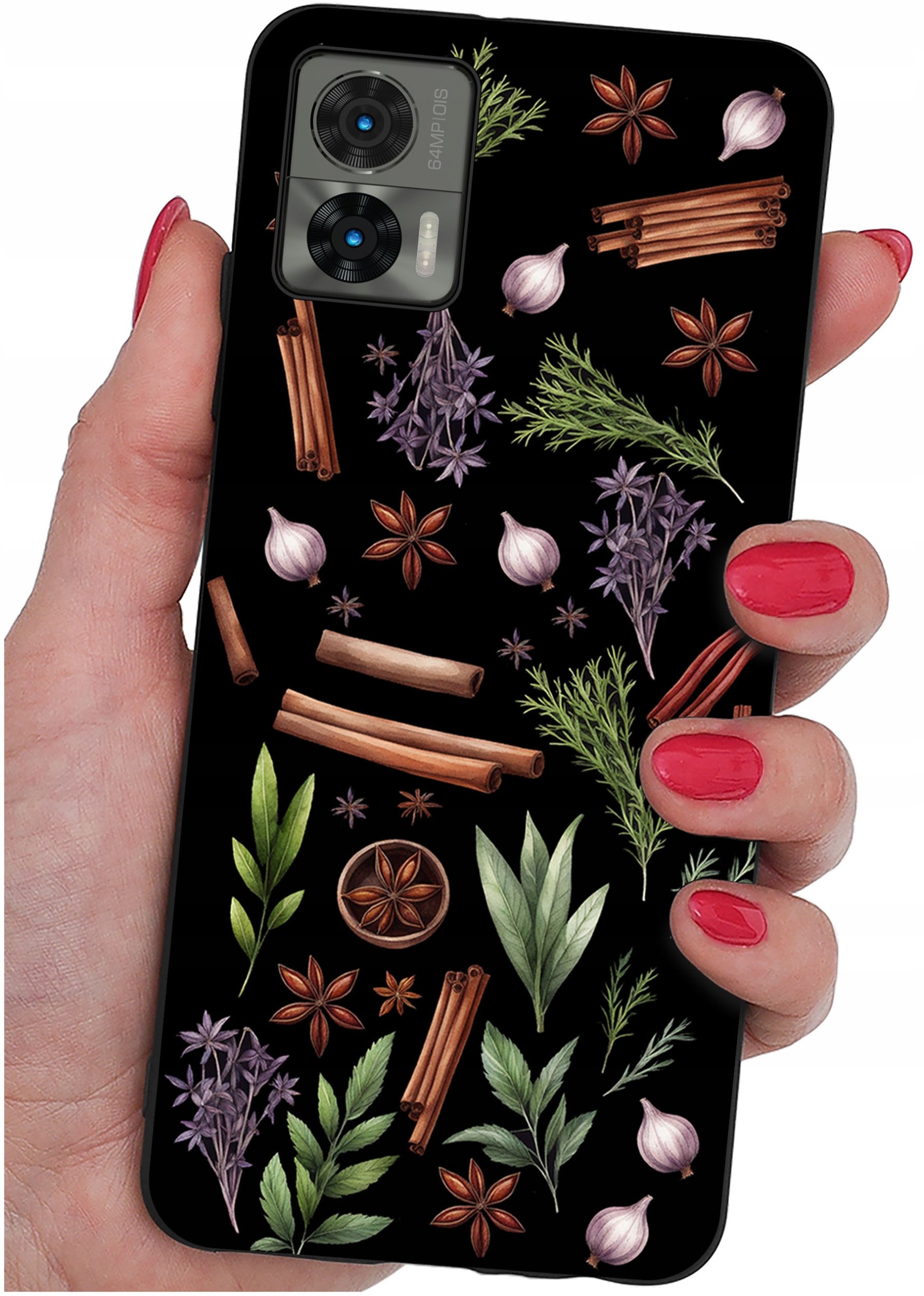 Etui do Motorola Moto Edge 30 Neo WZORY |SILIKONOWE MATT CASE + SZKŁO 9H