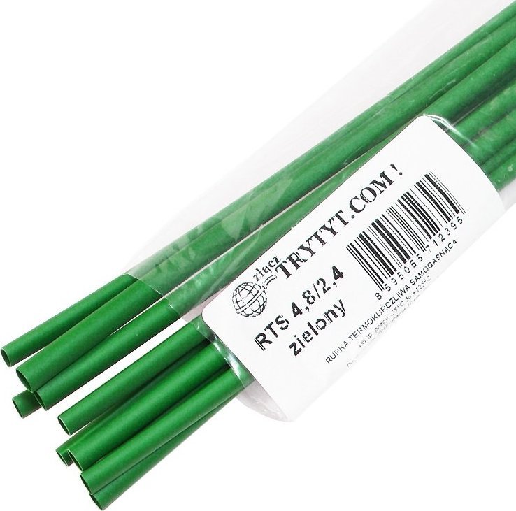 Trytyt 10x Koszulka termokurczliwa RTS 4,8/2,4 zielony