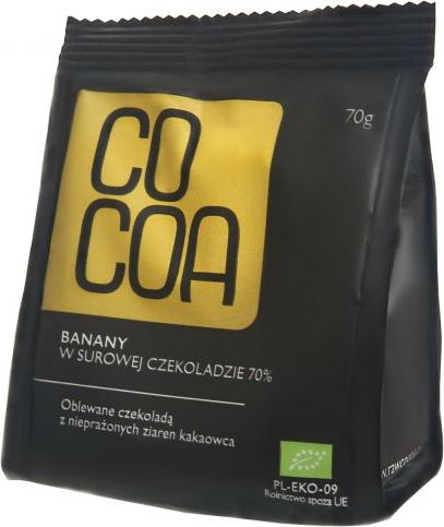 Cocoa BANANY W SUROWEJ CZEKOLADZIE BIO* 70 g - COCOA