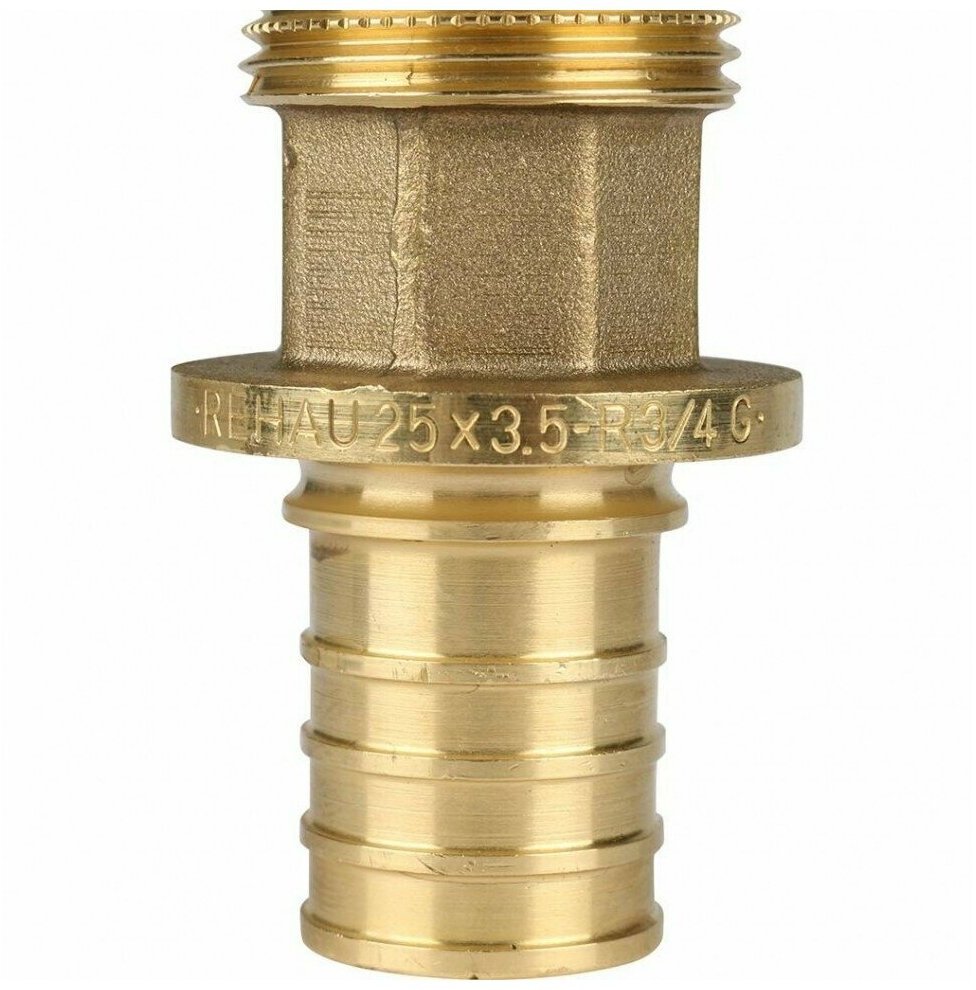 Rehau Złaczka przejściowa RX - 25x3/4 GZ RAUTITAN - brąz (DWZ)