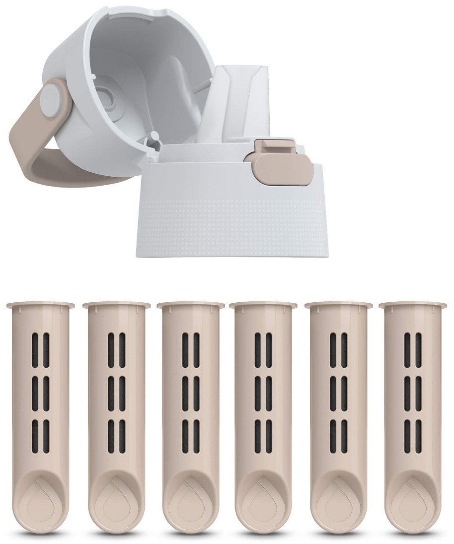 Zakrętka i 6 Wkładów do Butelki Filtrującej Dafi SOLID Cappuccino