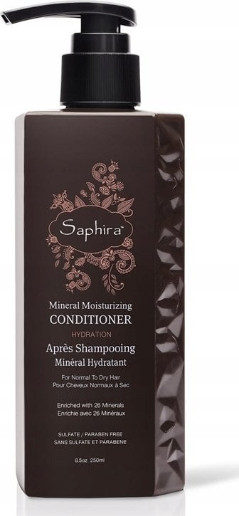 Shemen Armour Saphira Mineral Moisturizing Conditioner drėkinamasis kondicionierius plaukams su Negyvosios jūros mineralais, 250 ml