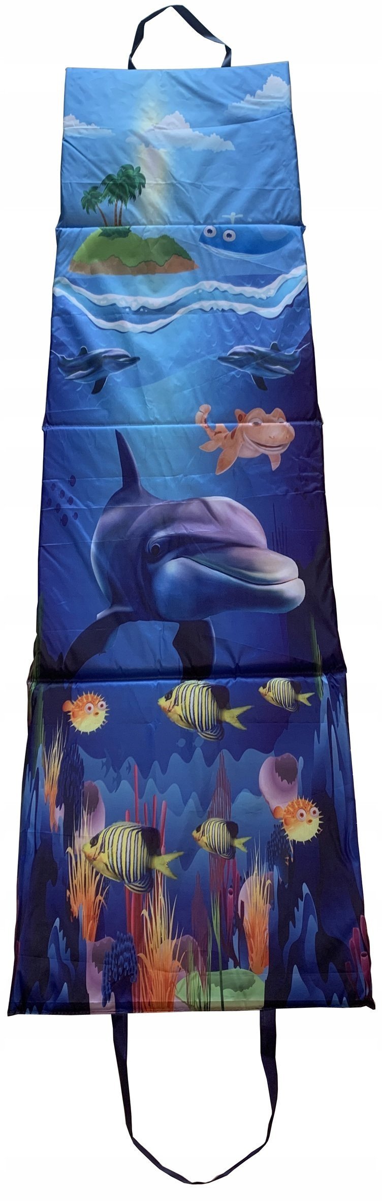 Koc Plażowy Mata Leżanka Leżak Składany Wodoodporny KUBISPORT 180x48 cm