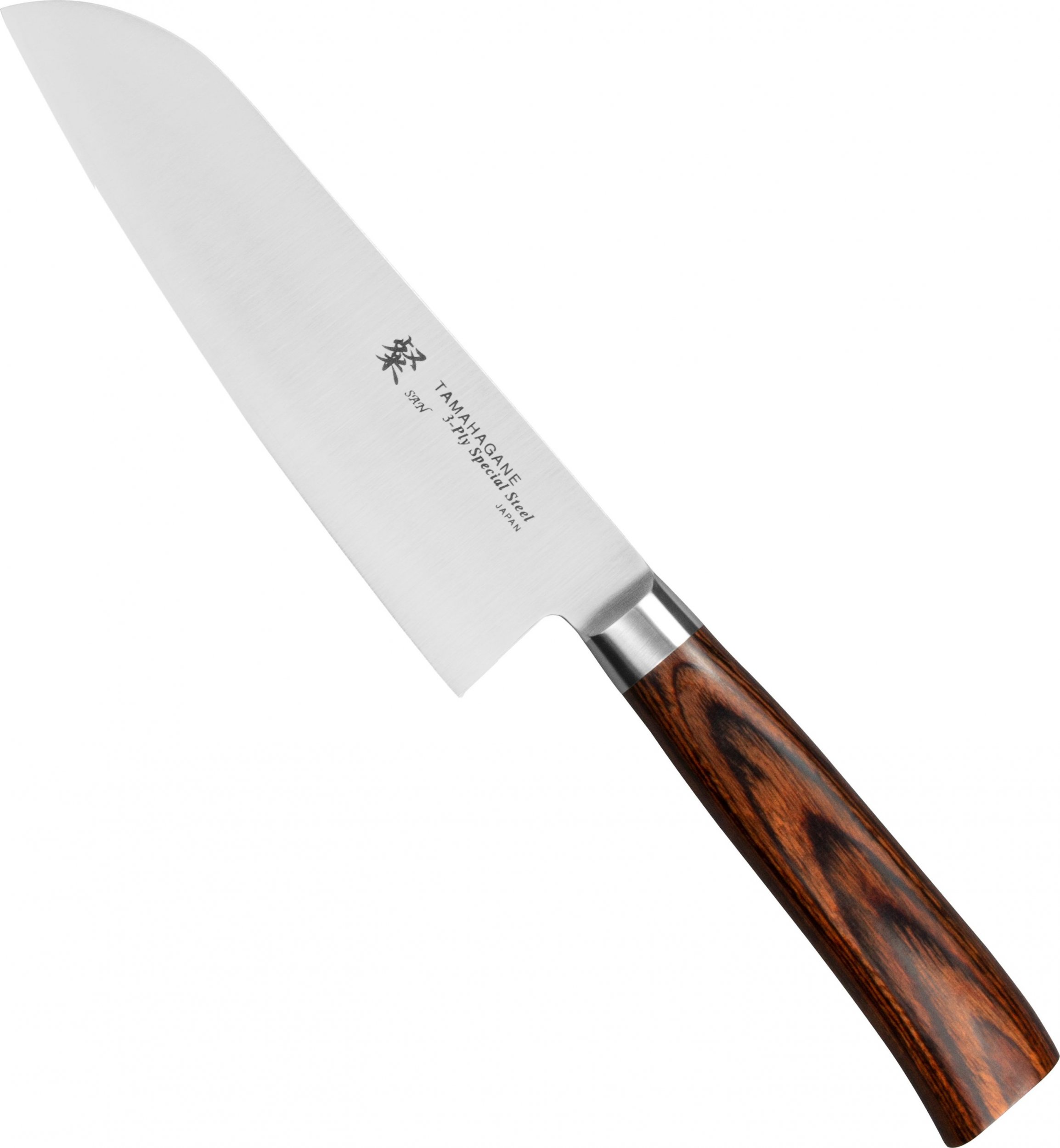 Tamahagane Tamahagane SAN Brown VG-5 Nóż Santoku 17,5cm