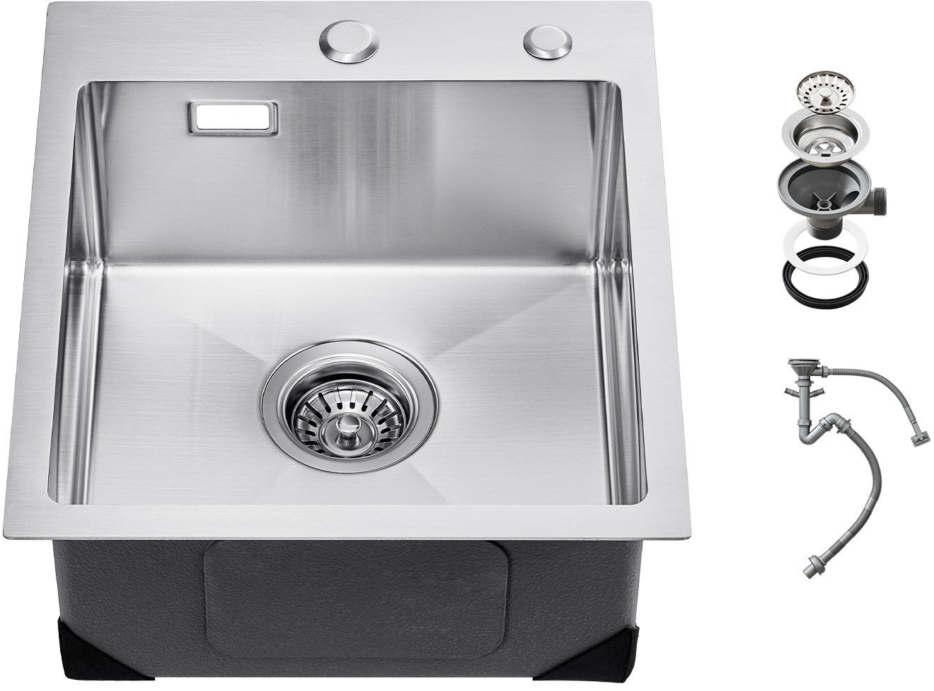 Zlew gastronomiczny basen zlewozmywak gospodarczy 40 x 45 cm stal