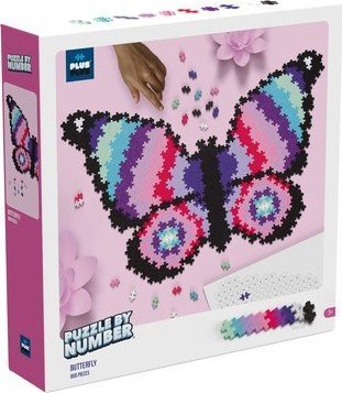 Plus Plus PLUS-PLUS PUZZLE BY NUMBER MOTYL - 800 ELEMENT?W