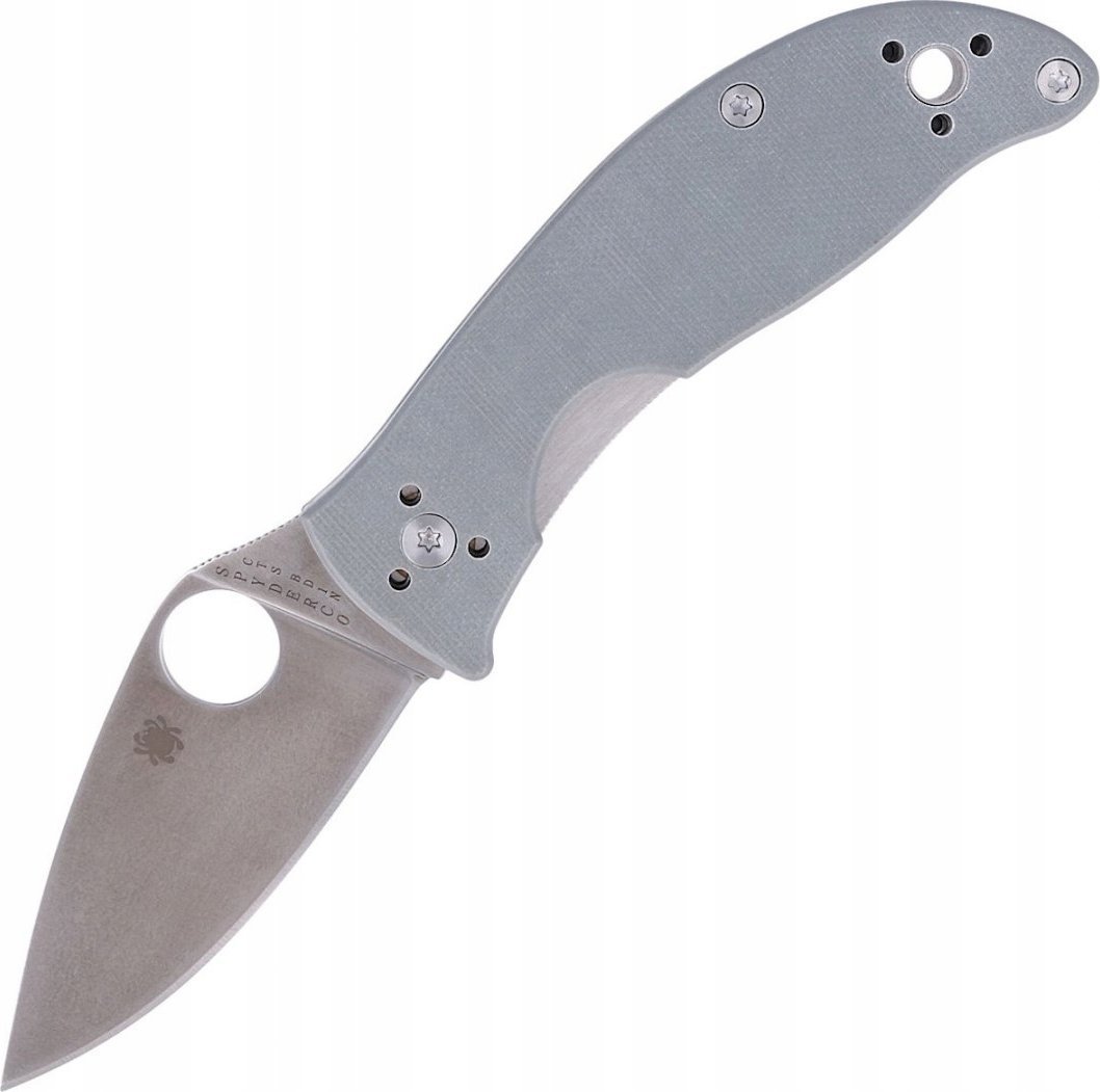Spyderco Nóż składany Spyderco Alcyone G-10 Grey, CTS BD1N Plain (C222GPGY)