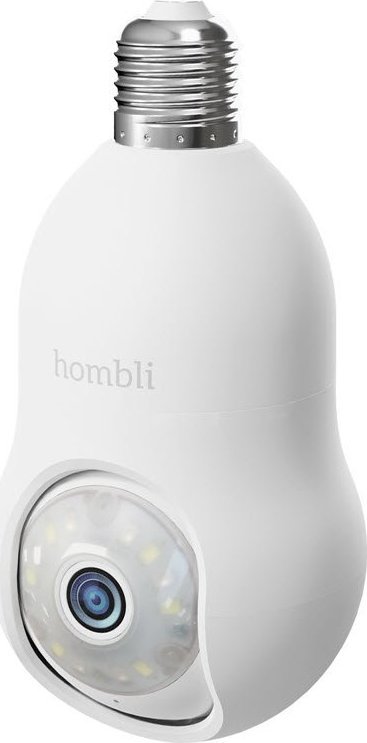 Hombli smarte outdoor Kamera, Bulb Cam 2K, weiß
