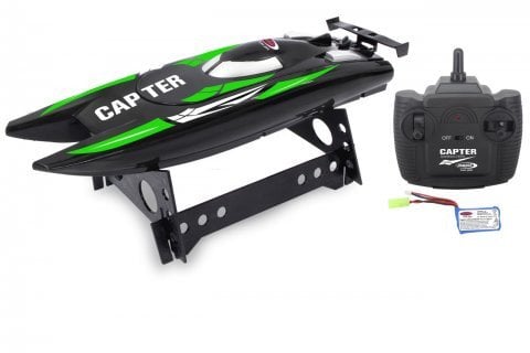 Jamara Speedboot LiPo 7,4V schwarz/grün 2,4GHz