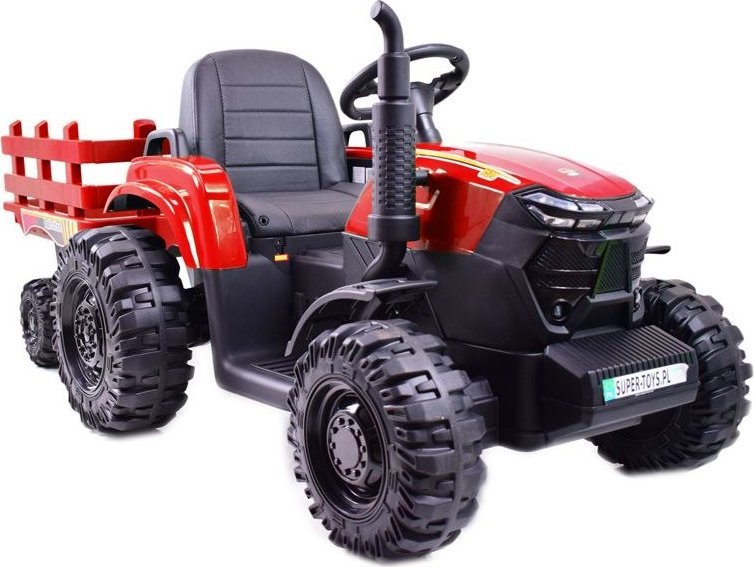 Import SUPER-TOYS MEGA TRAKTOR AGRICULTURE Z PRZYCZEPĄ 2X200, 24V, SZYBKI SUPER JAKOSĆ/JC000B
