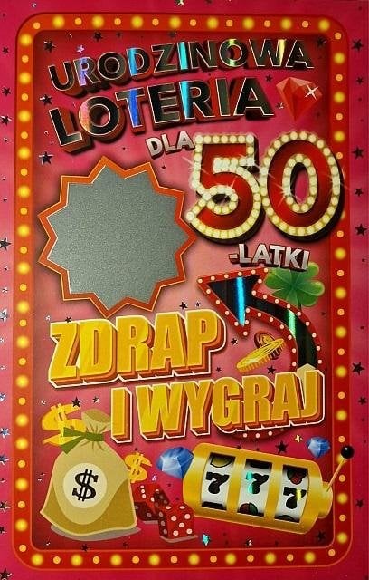 Yeku Karnet Urodziny 50 damskie