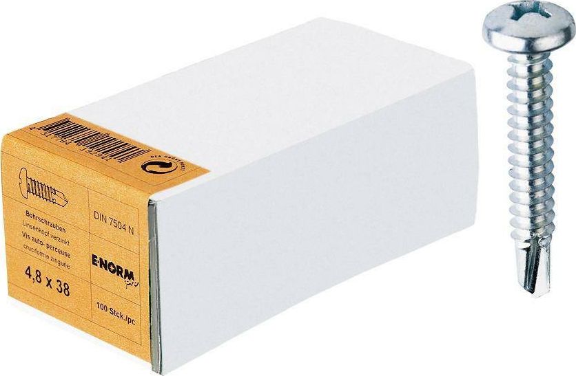 E-NORMpro DIN7504, stal ocynk.galwan.,M (daw.N)-H 4,2x13, opak. handl.E-Norm