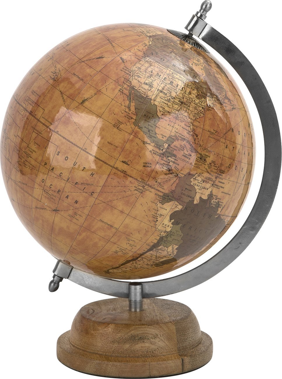 Art-Pol Globus Ziemi brązowy 27,5 cm Queen Isabell