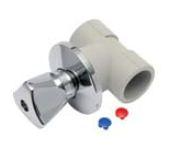 KAN-therm Zawór odcinający grzybkowy PP p/t z pokrętłem 25mm 04113225