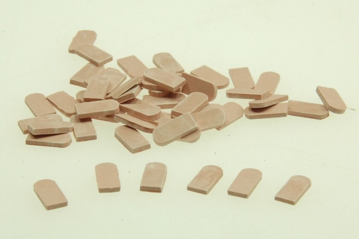 Juweela Juweela: Dachówki postarzane - Czerwone (1080 szt)