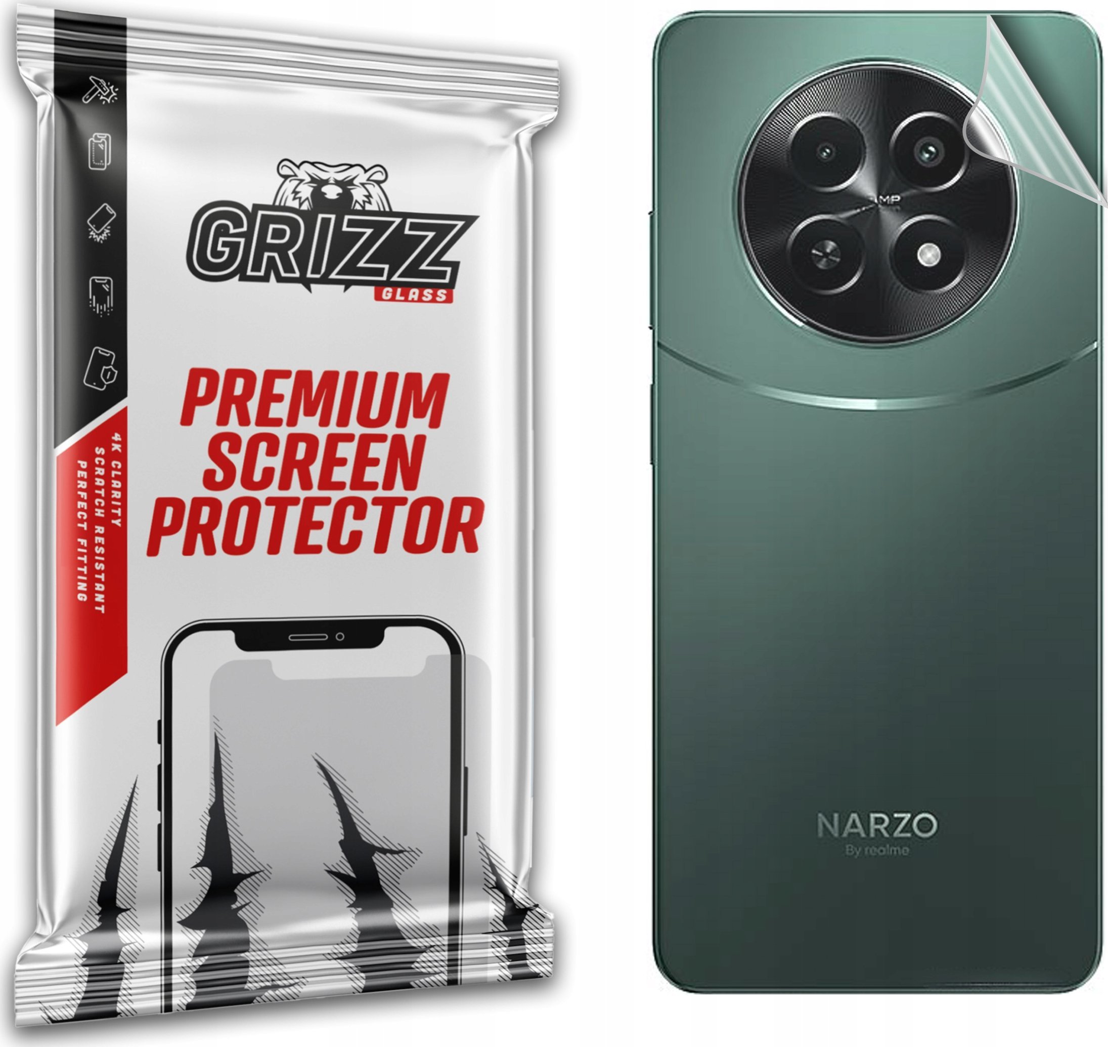 GrizzGlass Folia na tył GrizzGlass SatinSkin do Realme Narzo 70x