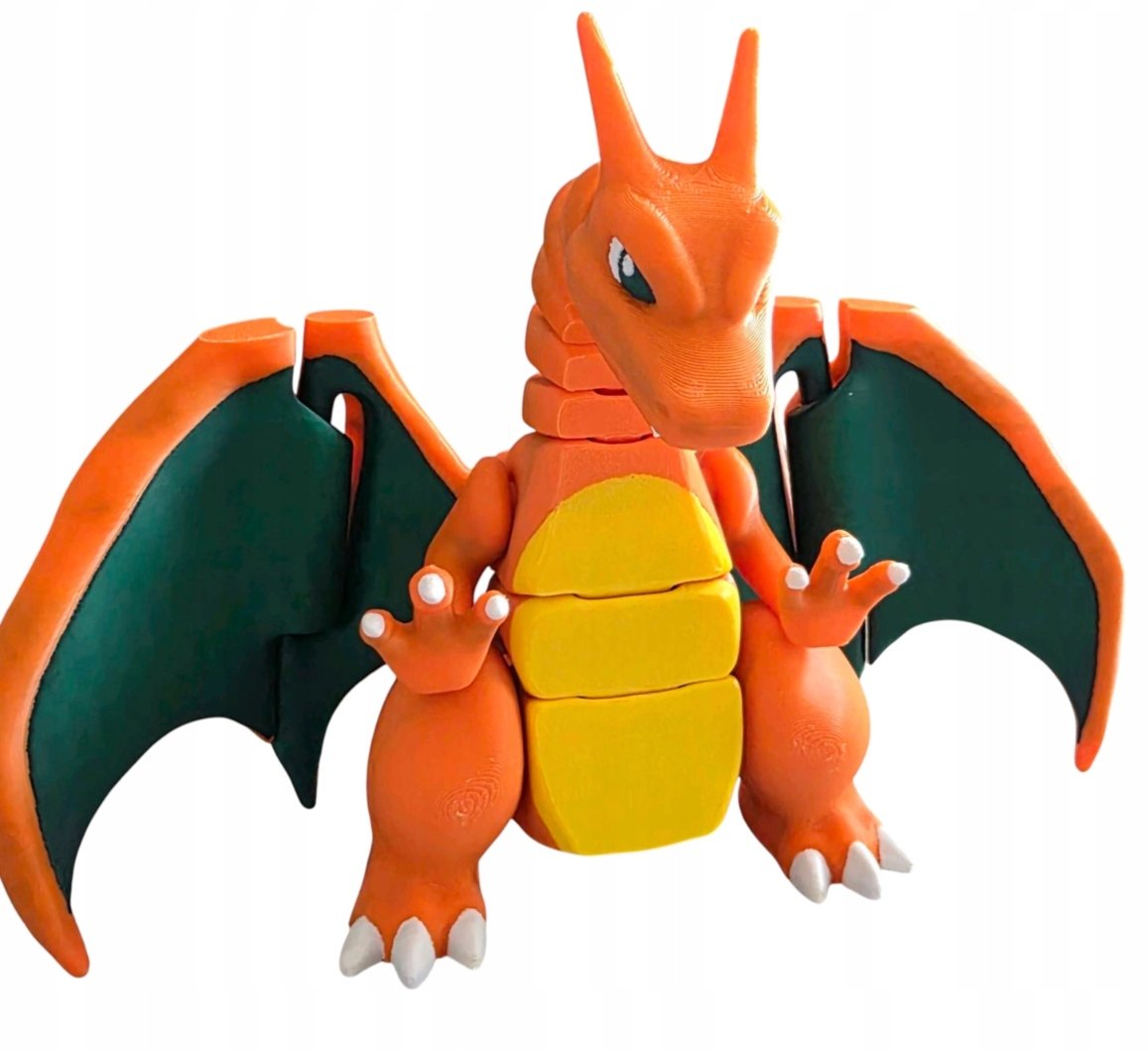 Ruchoma figurka Pokmon Charizard - kolekcjonerska zabawka dla fanów Pokmon