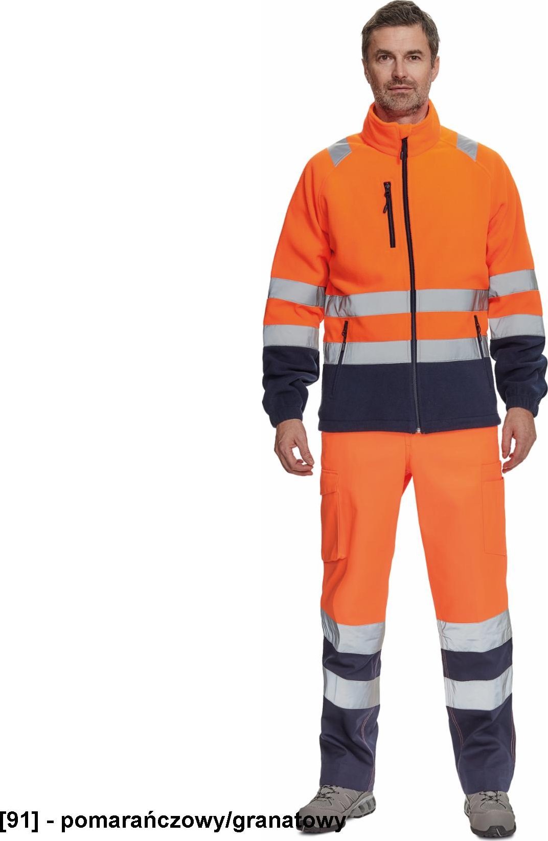 CERVA SEVILLA HV - bluza polarowa - pomarańczowy/granatowy 3XL