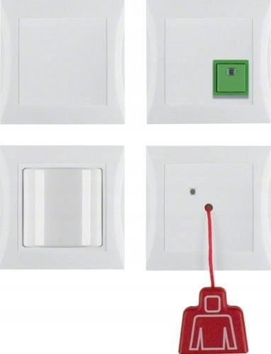 Berker emergency call set complete pws/gl S.1/B.3/B.7 glass 52008989
