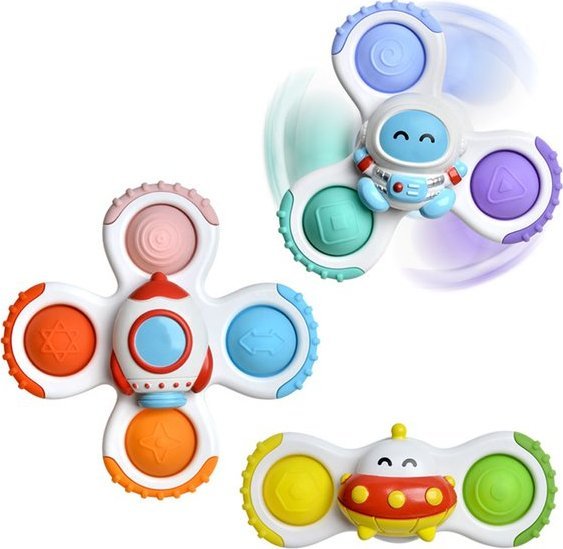 Woopie Zabawka Sensoryczna Rakieta Kosmita Ufo 3 Szt.