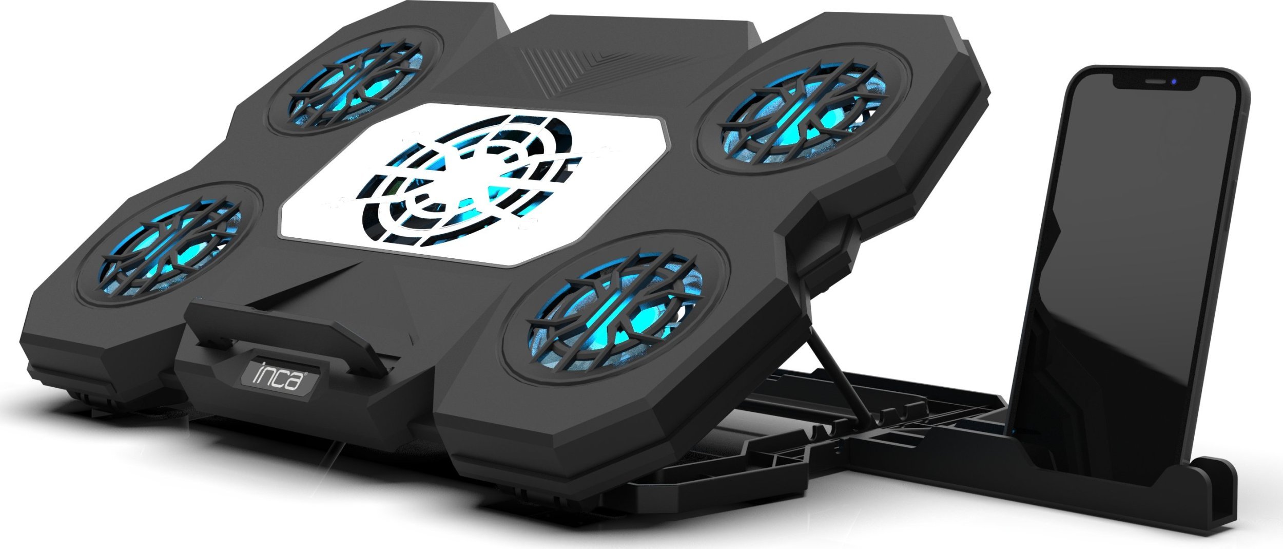 Podstawka chłodząca Inca INCA Notebook Kühler INC-614GMS Gaming, 9-17", 5 Lüfter