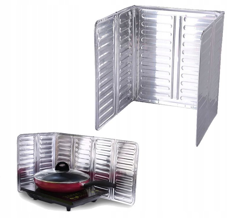 EKRAN do smażenia OSŁONA ALU przeciw ROZPRYSKOM OLEJU Czysta KUCHNIA 1szt