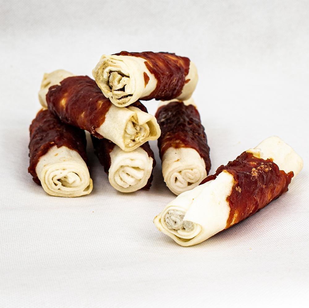 Maced MACED KOŚĆ BIAŁA PAŁKA Z KACZKĄ 12CM 500G DLA PSA