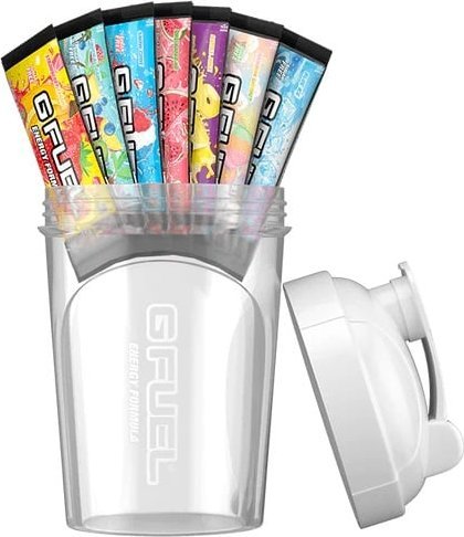 GFuel Shaker + 7 saszetek (NINJA'S FAVORITES STARTER KIT WINTER WHITE STARTER KIT)