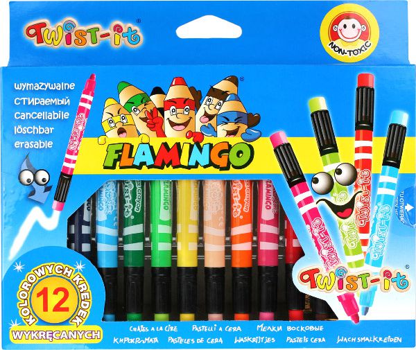 Titanum TITANUM Kredki Św. Wykręc. Z Gumką 12Kol - 205048