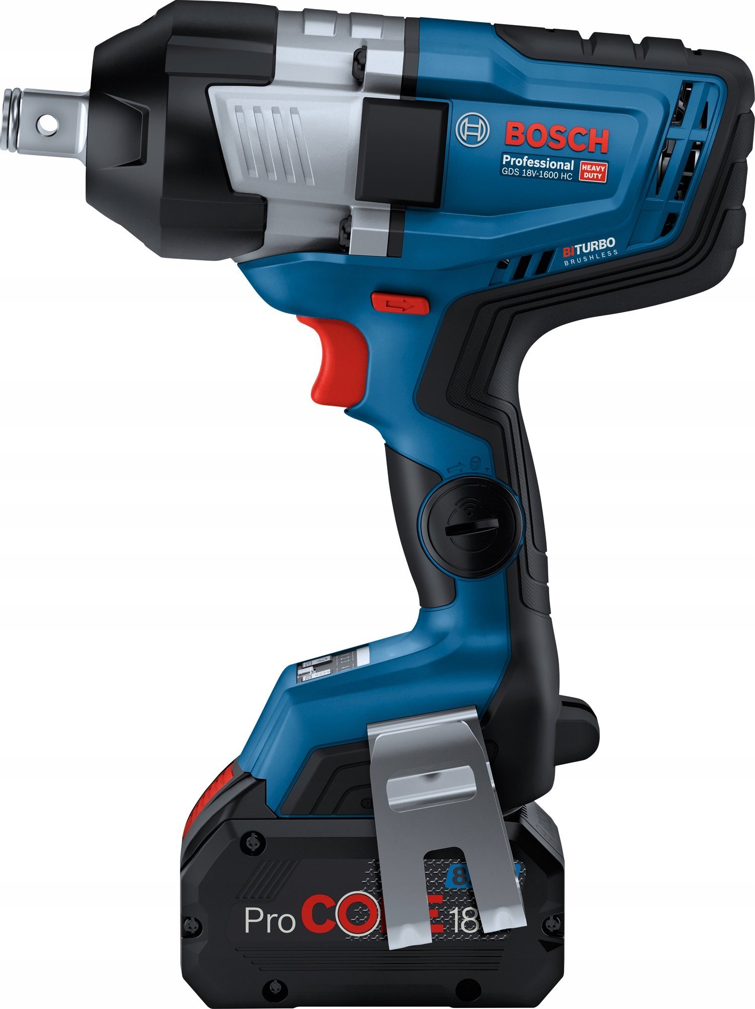 Klucz udarowy Bosch Bosch cordless impact wrench BITURBO GDS 18V-1600 HC Professional, 18Volt (blue/black, 2x battery ProCORE18V 8.0Ah, 3/4", in L-BOX