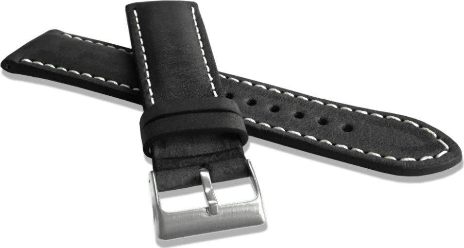 Lavvu LAVVU Naturalnie barwiony czarny pasek NATURE ze skóry Top Grain - 18