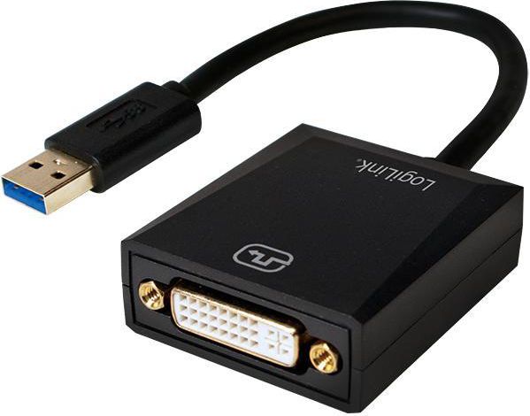 Adapter USB LogiLink USB - DVI Czarny (UA0232)
