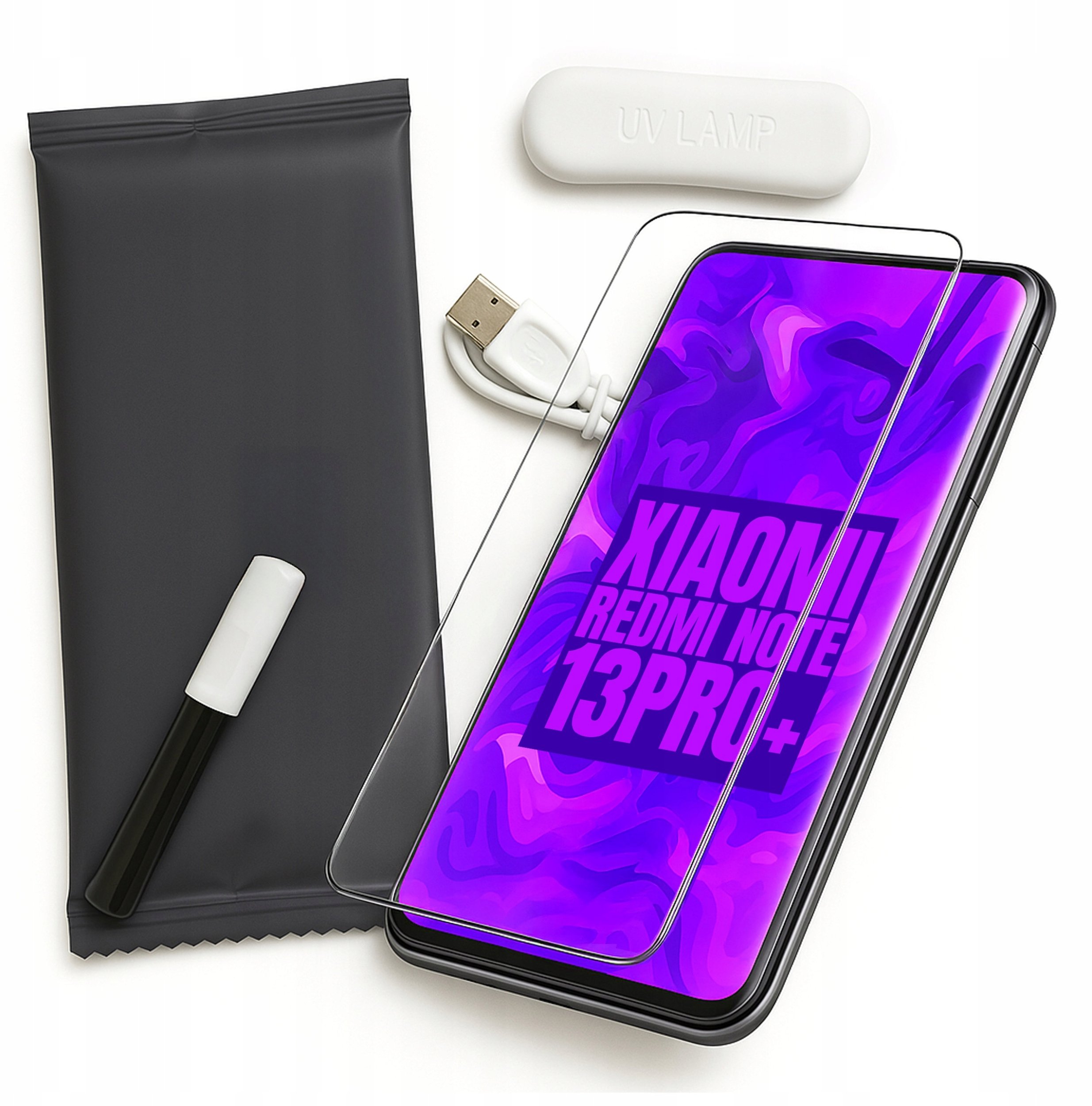 Szkło Hartowane UV do Xiaomi Redmi Note 13 Pro Plus (LED, Liquid, Ochronne)
