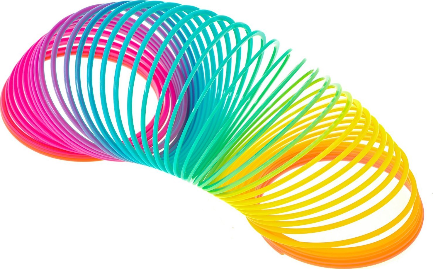 Kontext Sprężynka magiczna tęczowa rozciągana okrągła