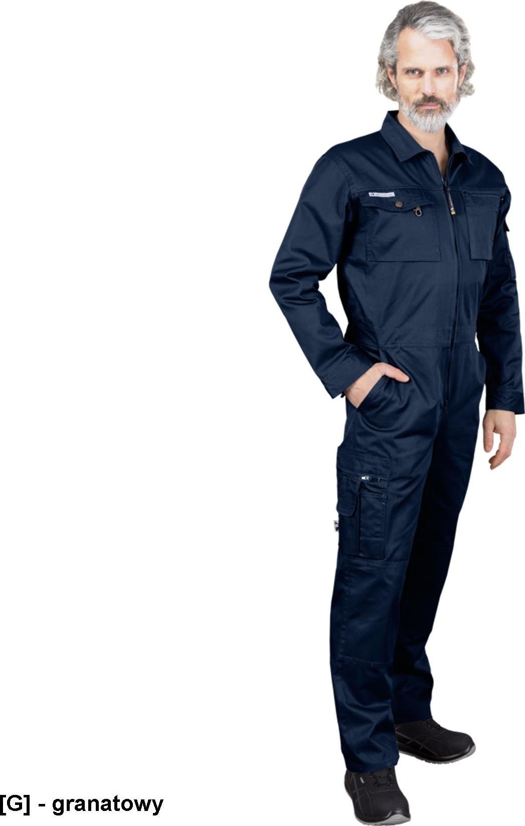 R.E.I.S. LH-OVERTER - kombinezon ochronny odzież ochronna - granatowy 50